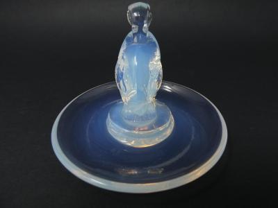 Ren Lalique Lalique Co Ren Lalique Opalescent Glass Canard Duck Cendrier Rond Ashtray
