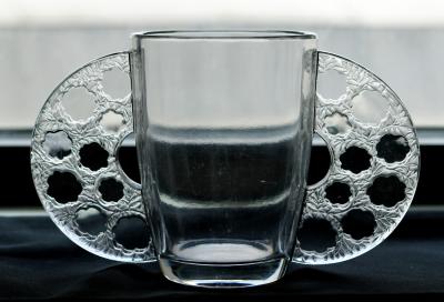 Ren Lalique Lalique Co Rene Lalique Caudebec Vase clear and frosted C 1930