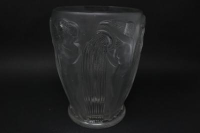 Ren Lalique Lalique Co Rene Lalique Clear Glass Danaides Vase