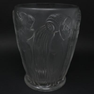 Ren Lalique Lalique Co Rene Lalique Clear Glass Danaides Vase