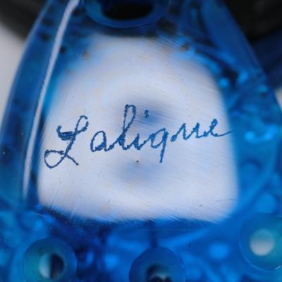 Ren Lalique Lalique Co Rene Lalique Electric Blue Coloured Glass Graines Pendant