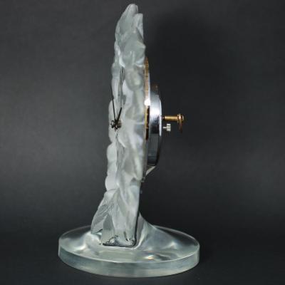 Ren Lalique Lalique Co Rene Lalique Frosted Glass Roitelets Clock