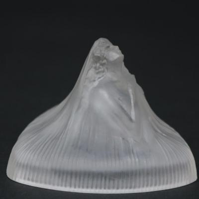 Ren Lalique Lalique Co Rene Lalique Frosted Glass Tete Femme Ointment Jar