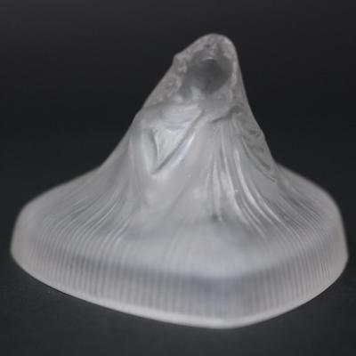 Ren Lalique Lalique Co Rene Lalique Frosted Glass Tete Femme Ointment Jar