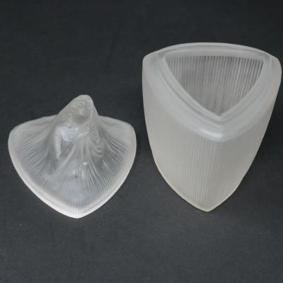 Ren Lalique Lalique Co Rene Lalique Frosted Glass Tete Femme Ointment Jar