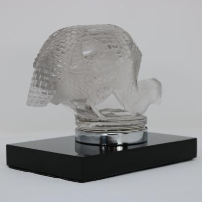 Ren Lalique Lalique Co Rene Lalique Glass Pintade Guinea Fowl Car Mascot