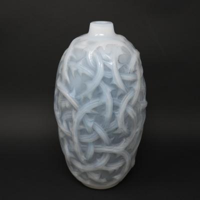 Ren Lalique Lalique Co Rene Lalique Opalescent Glass Ronces Vase