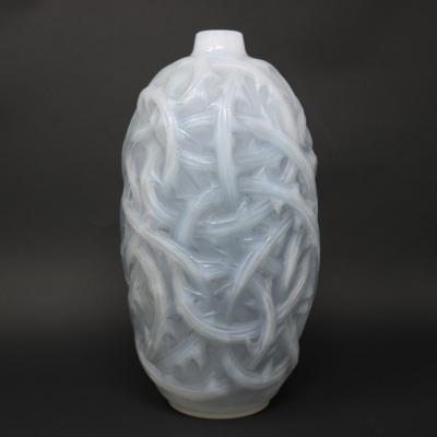 Ren Lalique Lalique Co Rene Lalique Opalescent Glass Ronces Vase