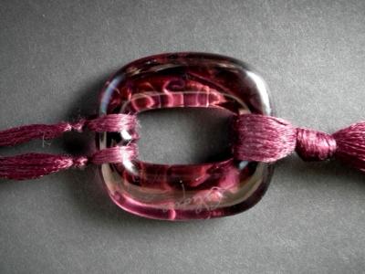 Ren Lalique Lalique Co Rene Lalique Plum Glass Lezards Pendant