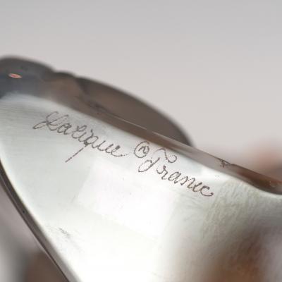 Ren Lalique Lalique Co Tigre By Lalique Frosted Bengal Tiger Signed Lalique France