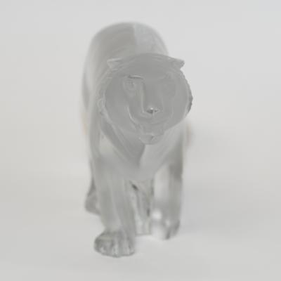 Ren Lalique Lalique Co Tigre By Lalique Frosted Bengal Tiger Signed Lalique France