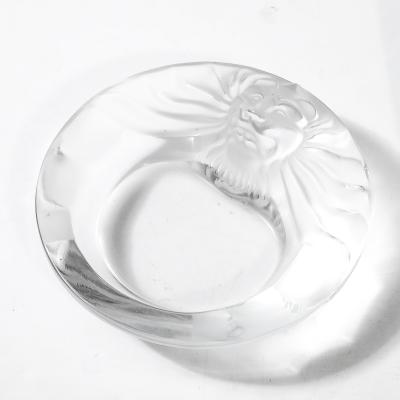 Ren Lalique Lalique Co Vintage Lalique Tete De Lion Glass Dish