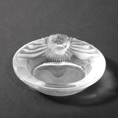 Ren Lalique Lalique Co Vintage Lalique Tete De Lion Glass Dish