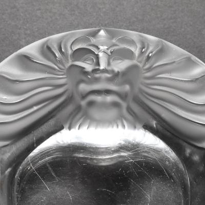 Ren Lalique Lalique Co Vintage Lalique Tete De Lion Glass Dish
