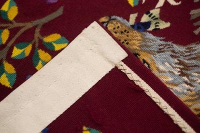 Ren Perrot Fine Mid Century French Tapestry Signed Ren Parrot 5 7 x 6 11 