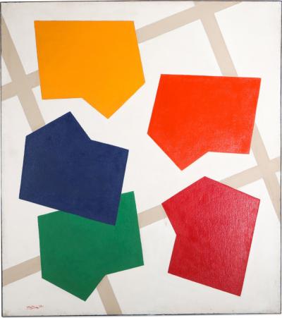 Ren Roche Contemporary Abstract Painting by Ren Roche 1979