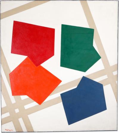 Ren Roche Contemporary Abstract Painting by Ren Roche 1979