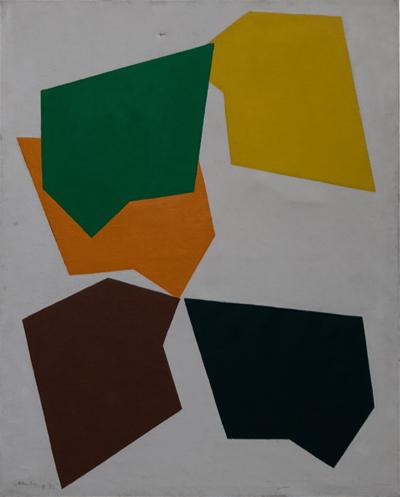 Ren Roche Contemporary Abstract Painting by Ren Roche 1979
