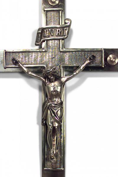 Renaissance Brass Mounted Crucifix