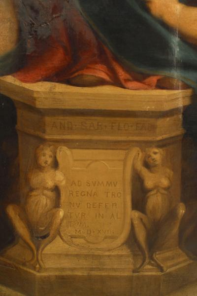 Renaissance Gilt Framed Madonna of the Harpies Painting