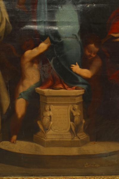 Renaissance Gilt Framed Madonna of the Harpies Painting