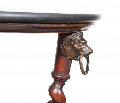 Renaissance Revival Mahogany And Marble Table