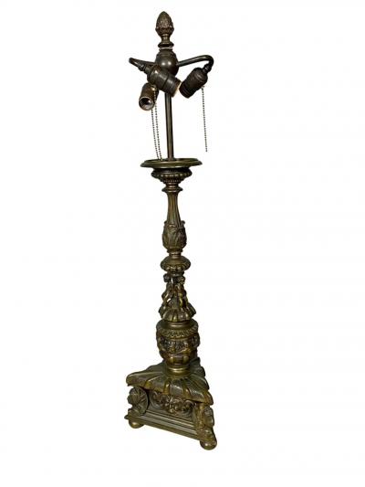 Renaissance Style Bronze Table Lamp