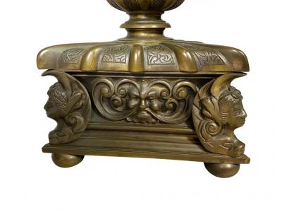 Renaissance Style Bronze Table Lamp