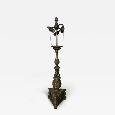 Renaissance Style Bronze Table Lamp