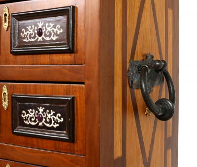 Renaissance Style Spanish Vargueno Cabinet On Stand