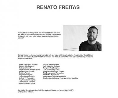 Renato Freitas Abstract Expressionist Oil on Canvas Renato Freitas