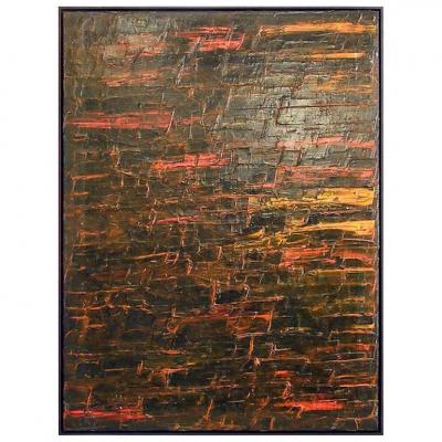 Renato Freitas American 21st Century Oil on Canvas Orange Renato Freitas