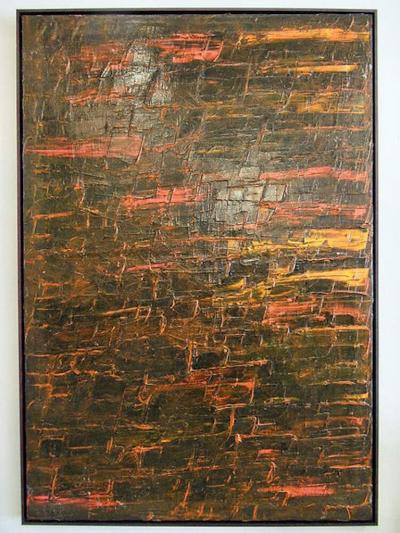 Renato Freitas American 21st Century Oil on Canvas Orange Renato Freitas