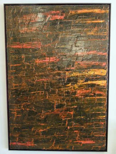 Renato Freitas American 21st Century Oil on Canvas Orange Renato Freitas