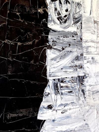 Renato Freitas American 21st Century Oil on Canvas Painting B W 3 Renato Freitas