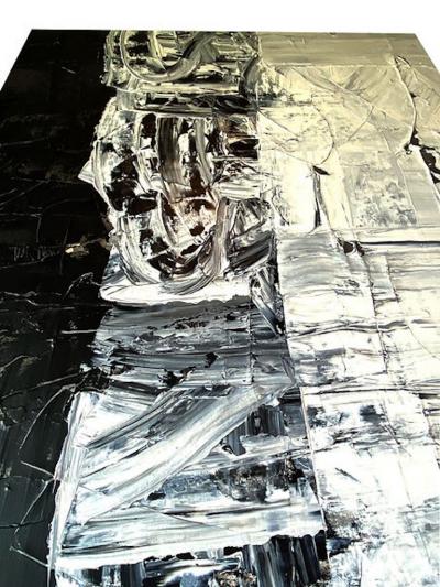 Renato Freitas American 21st Century Oil on Canvas Painting B W 3 Renato Freitas