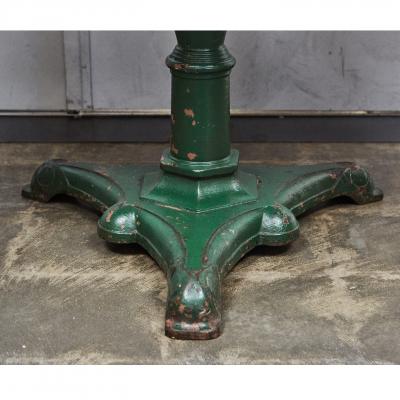 Rene Brancusi Metal table with Antique Base