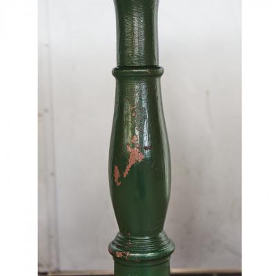 Rene Brancusi Metal table with Antique Base