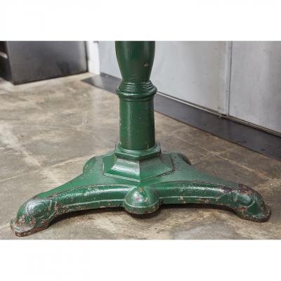 Rene Brancusi Metal table with Antique Base