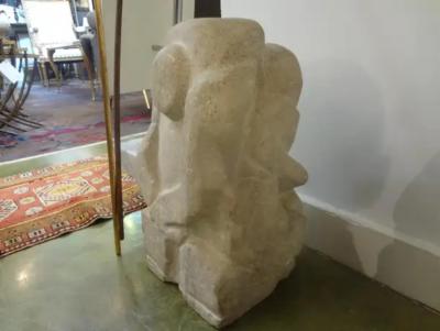 Rene Brancusi Mid Century Modern Abstract Granite Sculpture