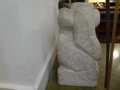 Rene Brancusi Mid Century Modern Abstract Granite Sculpture