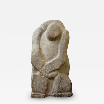 Rene Brancusi Mid Century Modern Abstract Granite Sculpture