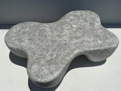 Rene Brancusi Organic Shaped Faux Concrete Coffee Table
