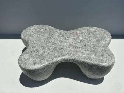 Rene Brancusi Organic Shaped Faux Concrete Coffee Table