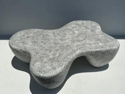 Rene Brancusi Organic Shaped Faux Concrete Coffee Table