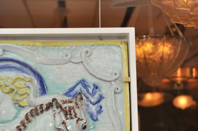 Rene Buthaud A Rare Art Deco Ceramics Panel by RENE BUTHAUD