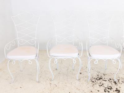 Rene Drouet French Bistro Chairs Mid 20th Century Pair