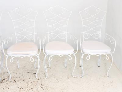 Rene Drouet French Bistro Chairs Mid 20th Century Pair