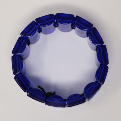 Rene Lalique Blue Glass Ceriser Bracelet