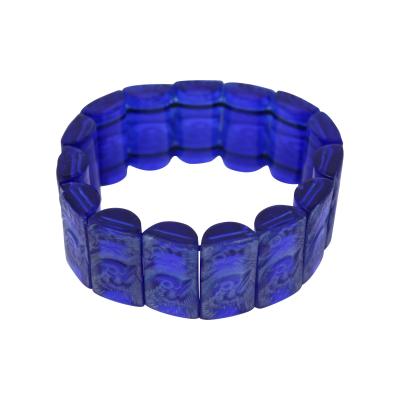 Rene Lalique Blue Glass Poussins Bracelet